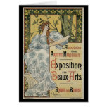 Art Nouveau Poster; Exposition des Beaux Arts Greeting Cards