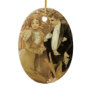 Art Nouveau Poster; Flirt Biscuit; Alphonse Mucha Christmas Ornaments
