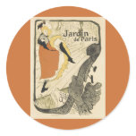 Art Nouveau Poster; Jane Avril, Toulouse Lautrec Stickers