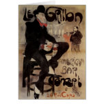 Art Nouveau Poster; Le Grillon; American Bar