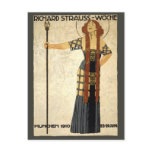 Art Nouveau Poster Richard Strauss Woche, München Postcards