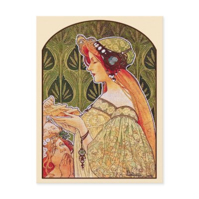 Art Nouveau: Privat-Livemont "Biscuits" Post Card by VintageCabaret