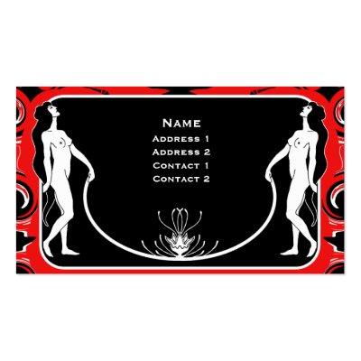 ART NOUVEAU PROFILE CARD by BLACK_SUN