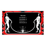 ART NOUVEAU PROFILE CARD business cards