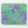 Art Nouveau Purple Flowers - Mousepad