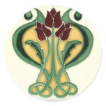 Art Nouveau Rose Tile stickers