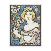 Art Nouveau "Salon des Cents" Postcard