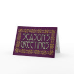 Art Nouveau Season's Greetings cards