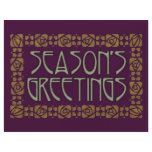 Art Nouveau Season's Greetings flyers