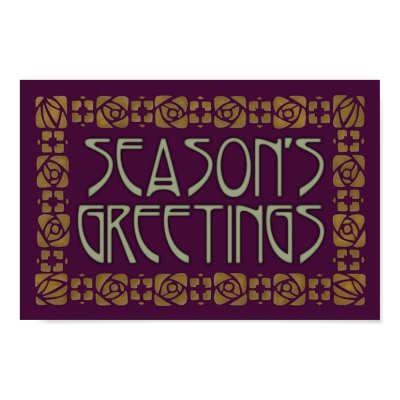 Art Nouveau Season's Greetings by JaZilla