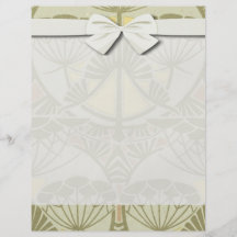art nouveau style nature pattern design custom flyer