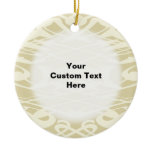 Art Nouveau Style Pattern in Beige and Cream.