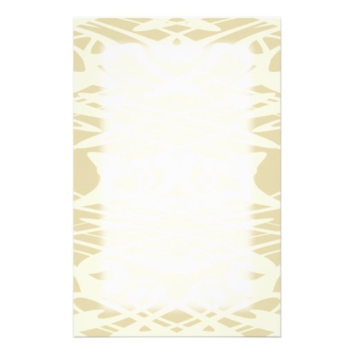 Art Nouveau Style Pattern in Beige and Cream. Customized Stationery