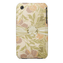 art nouveau vibrant beautiful flower pattern iPhone 3 cover