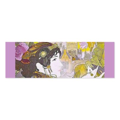 Art Nouveau Woman Bookmark by msdespina