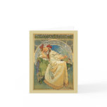 Art Noveau Princess Hyacinth Note or Greeting Card
