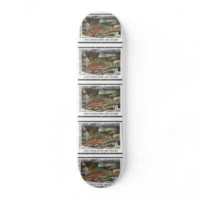 Art of Conservation Stamp – 2003 Skate Board Decks by pwuebker