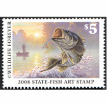 Art of Conservation Stamp - 2008 Cut Out