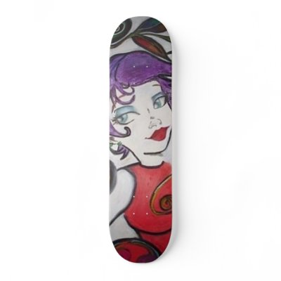 ART PIECE BY HEATHER CUSTOM SKATE BOARD by heatherautumn