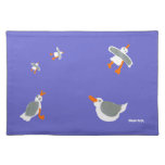 Art PlaceMat: John Dyer Seagulls, Purple placemats