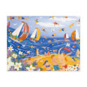Art Postcard: Beachy Treats, Saucy Seaside.