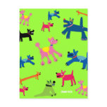 Art Postcard: Crazy Dogs