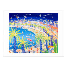Art Postcard: French Kiss, Nice