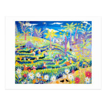 Art Postcard: The Maze at Glendurgan Garden