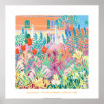 Art Poster: A Corner of Paradise,La Mortola, Italy