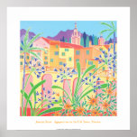 Art Poster: Agapanthus in the Old Town, Menton posters