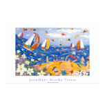 Art Poster: Beachy Treats. Swimmers and Sailing posters