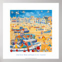Art Poster: Boats and Ropes, St Ives, Cornwall posters