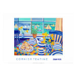Art Poster: Cornish Tea Time. ( Cornish Blue ) posters