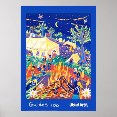Art Poster: Guides 100 Years of Fun ! by johndyergallery