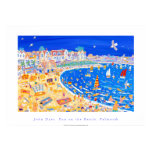 Art Poster: Gylly Beach Cafe. "Fun on the Beach" posters