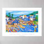 Art Poster: Lobster Fishermen, Cadgwith, Cornwall