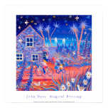 Art Poster: Magical Evening, Beach Cottage Tresco posters