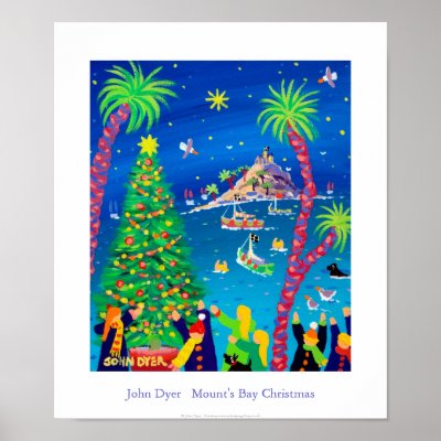 Art Poster: Mount's Bay Christmas by johndyergallery