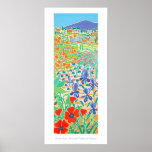 Art Poster: Provençal Poppies and Terraces