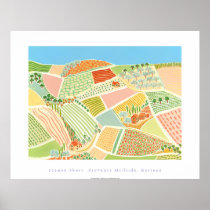 Art Poster: Provence Hillside, Rasteau, France