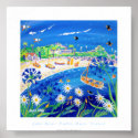 Art Poster: Puffin days, Tresco posters