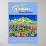 Art Poster: Rasteau,France. Provence Blue