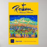 Art Poster: Rasteau,France. Provence Yellow