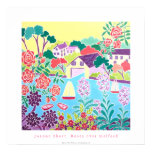 Art Poster: Roses over Helford, Cornwall posters