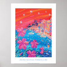 Art Poster: Saucy Sunset, Villefranche-sur-Mer