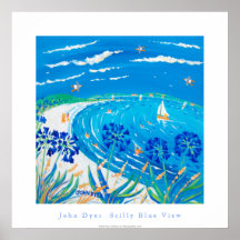 Art Poster: Scilly Blue View, Tresco