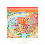 Art Poster: Shimmering Sunset, Tresco, Cornwall posters