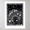 Art Poster: St Ives, Cornwall. Lino Cut Image posters
