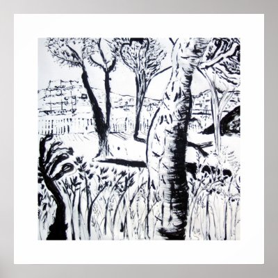 Art Poster: Stick and Ink by galeriemonaco