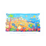 Art Poster: Summertime Days, St Ives, Cornwall posters